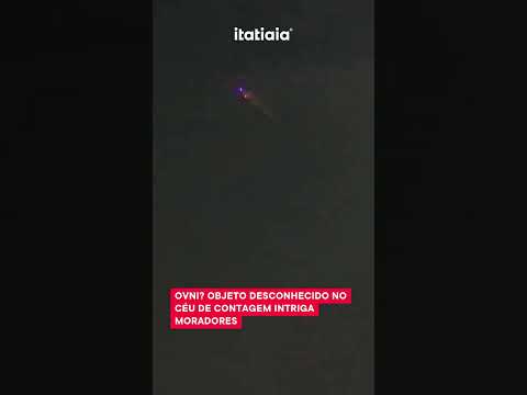OVNI? OBJETO DESCONHECIDO NO CÉU DE CONTAGEM INTRIGA MORADORES
