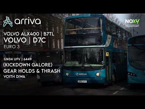 {Kickdown Galore} Arriva Volvo B7TL ALX400 Voith | GN04 UFV Featuring Gear Holds, Kickdown & Thrash