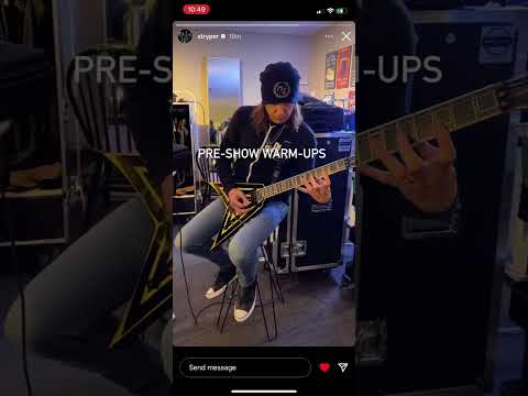 Michael’s Pre Show Warm Ups💛🖤Video From Stryper’s Instagram Story