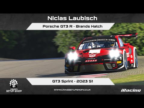 iRacing - 23S1 - Porsche GT3 R - GT3 Sprint - Brands Hatch - Nic