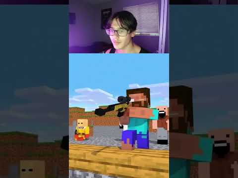 Dashy Snipes Herobrine in Minecraft 😱