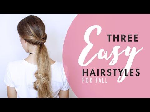 3 Easy Hairstyles For Fall (No Heat)