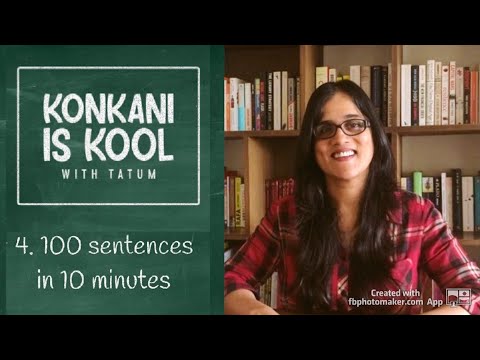 Learn 100 Konkani Sentences in 10 Minutes - Konkani Is Kool With Tatum Ep 4