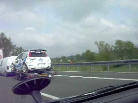 34° Rally 1000 Miglia - Punto Abarth Super 2000 di Cunico sull' A 21 - POVERA