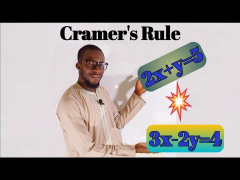 How To Solve A System Of Equations Using Cramer's Rule