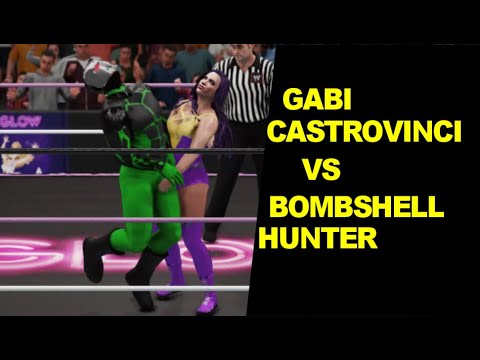 GLOW 1985 Gabi Castrovinci vs Bombshell Hunter - Mixed Wrestling
