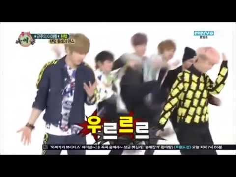 Teen Top members kicking each other xD