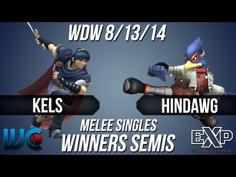 WDW 8/13/14 - Kels (Marth) vs. Hindawg (Falco) Melee Singles Winner's Semis