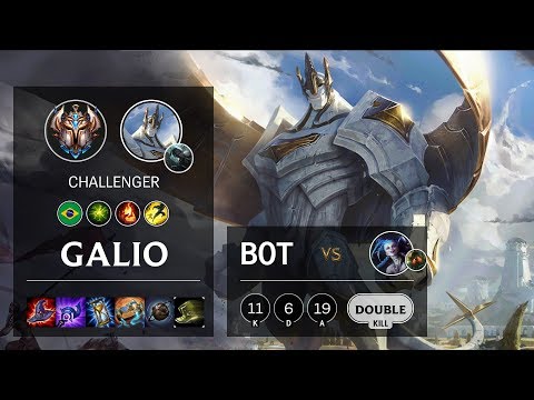 Galio Bot vs Jinx - BR Challenger Patch 10.11