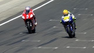 MotoGP Historic Battles -- Rossi vs Stoner Laguna Seca 08&#39;