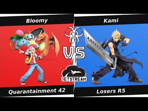 Quarantainment 42 Losers R5 - Bloomy (PKM Trainer) Vs. Kami (Cloud) Smash Ultimate - SSBU