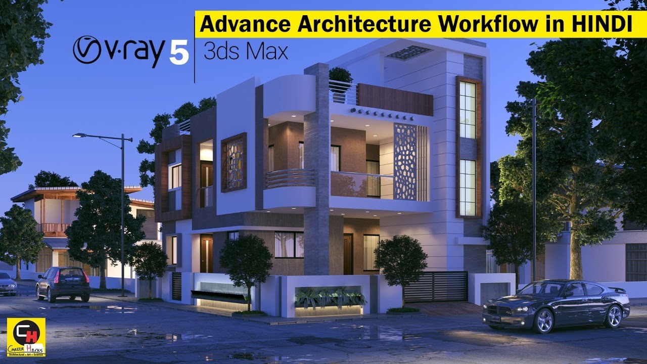 Project 106 | Vray rendering in 3ds max | Best lighitng and rendering settings | Career Hacks