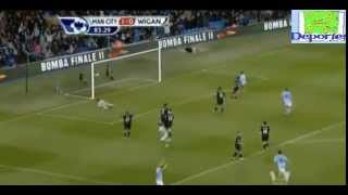 preview picture of video 'manchester city vs Wigan Athletic 1-0 17/04/2013'