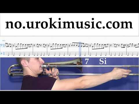 Lær å Spille Trombone Shakira - Me Enamoré Melodi Trening Del#2 um-i935