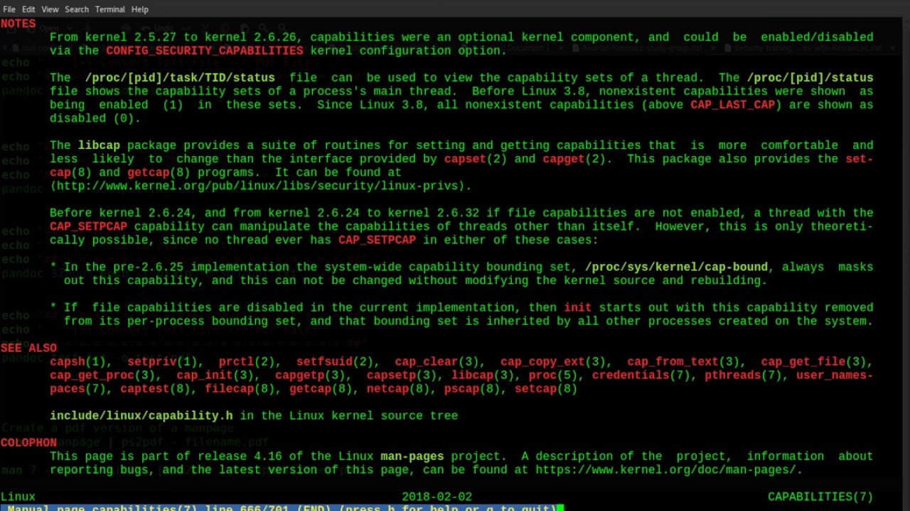 Converting Manpages Into PDFs Using ps2pdf