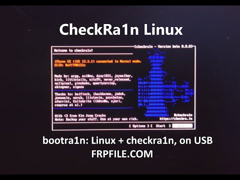 [CheckRa1n Linux] BootRa1n USB Run CheckRa1n without install for windows user