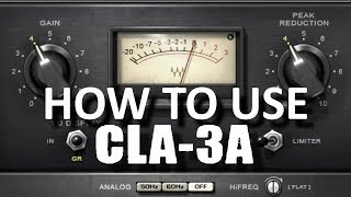 Video thumbnail for How to use Waves CLA-3A and other LA-3A style compressors by Andrei Martinez Agras