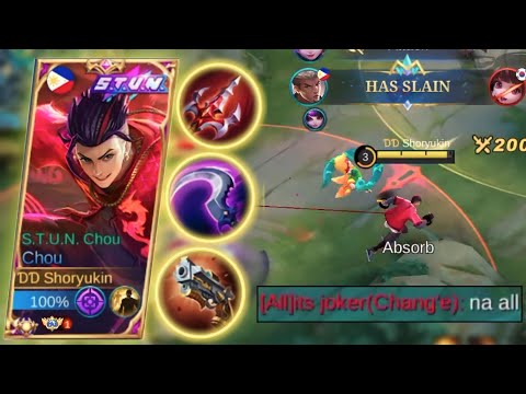 CHOU BUILD AND EMBLEM | MOBILE LEGENDS