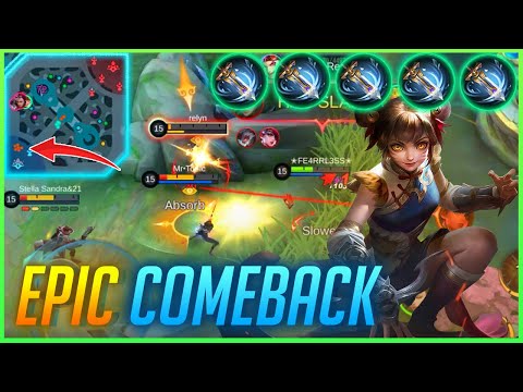 Wanwan ATTACK SPEED Build | Epic COMEBACK Gameplay | Mobile Legends