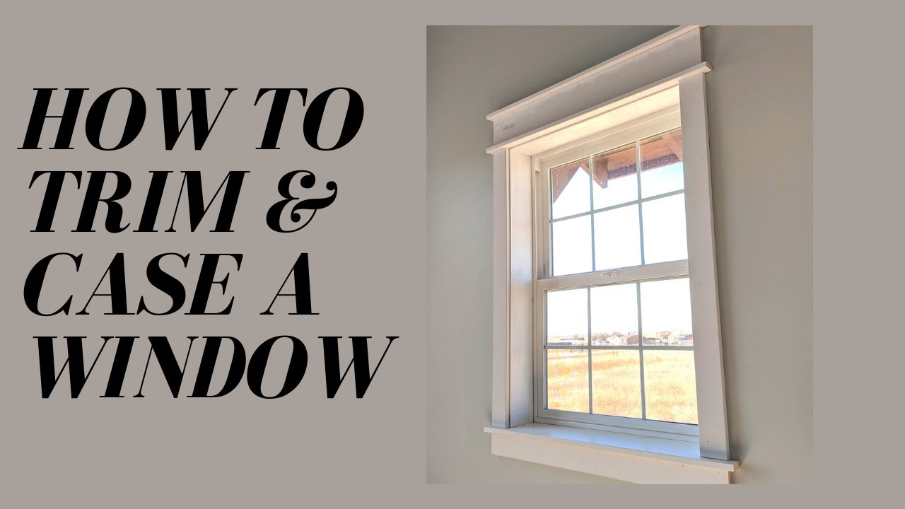Simple How To Trim Out A Window Craftsman Style Tutorial.