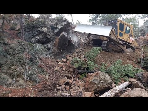 CAT D7 BULLDOZER_ROCK MONSTER_KAYA CANAVARI_YENİ YOL _NEW ROAD_#buldozer #cat #dozer #djimini3pro