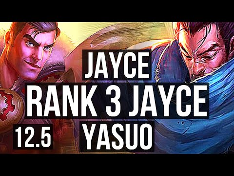 JAYCE vs YASUO (MID) | Rank 3 Jayce, Dominating, Rank 18 | EUW Challenger | 12.5