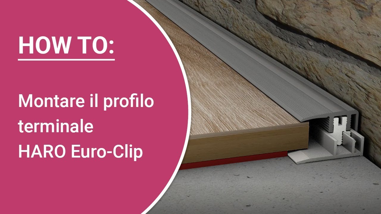 Istruzioni: Montare da soli il profilo terminale HARO Euro-Clip modello 587 L