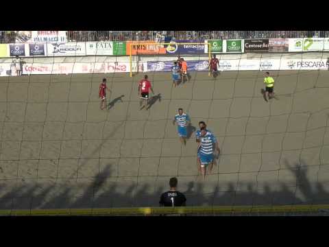 coppa italia beach soccer 30-05-2015 SEMIFINALE  TERRACINA - MILANO  GOL FRAINETTI  PUNIZIONE