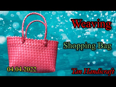 Tutorial ke 683 - Weaving Shopping bag ( Strapping Bag )