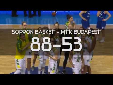 2018.02.21. Sopron Basket - MTK Budapest, összefoglaló