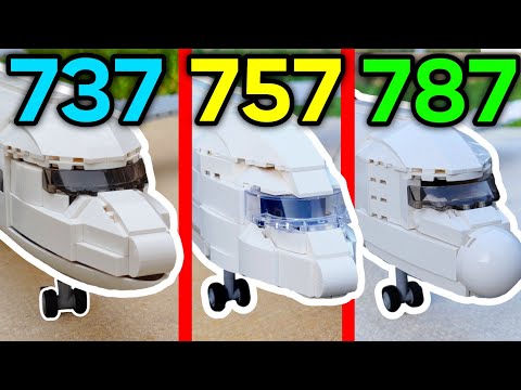 Can I Design the PERFECT Lego Boeing Planes? -737, 757 and 787 Mega Tutorials