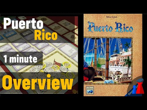 Puerto Rico -1 minute Overview - Peaky Boardgamer