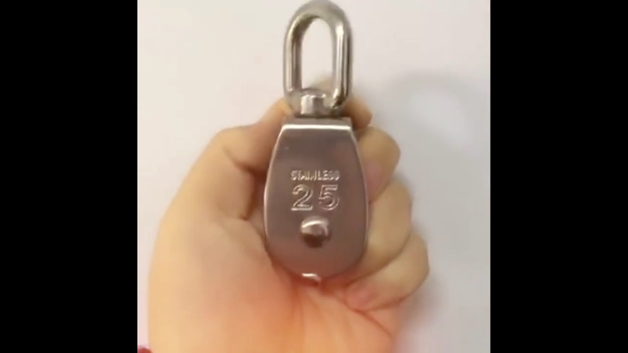 Stainless Steel Swivel Eye Single Sheave Pulley