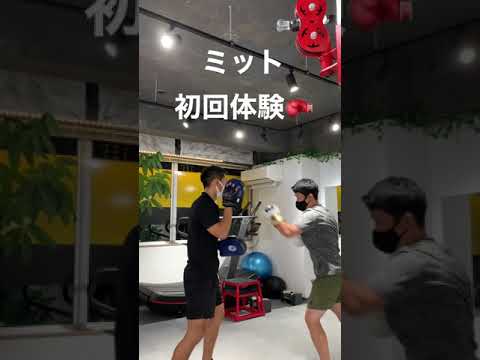 キックボクシングミット初回体験