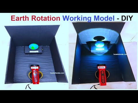 day and night science project working model innovative inspire science project diy howtofunda