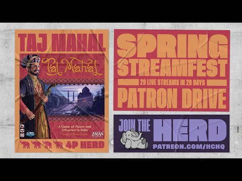 Taj Mahal - 4p Teaching, Play-through, & Roundtable Discussion by Heavy Cardboard