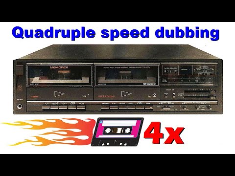 Cassette deck with QUADRUPLE-SPEED dubbing! - Realistic SCT-85