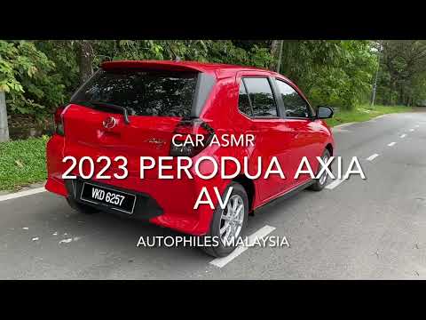 CAR ASMR | 2023 Perodua Axia 1.0 AV | Sights & Sounds