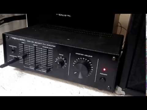 Realistic MPA-25 vintage PA system demo