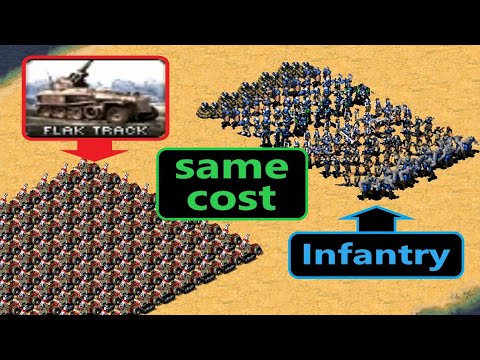 Flak Tracks vs Infantry - Same Cost - Red Alert 2