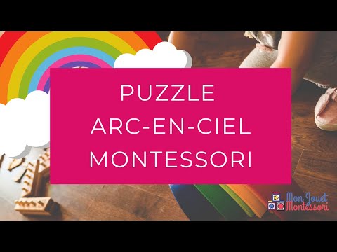 Puzzle Arc-en-ciel Montessori - Mon Jouet Montessori