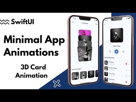 SwiftUI Minimal App Animations - 3D Card Animation - Xcode 13 - SwiftUI Tutorials