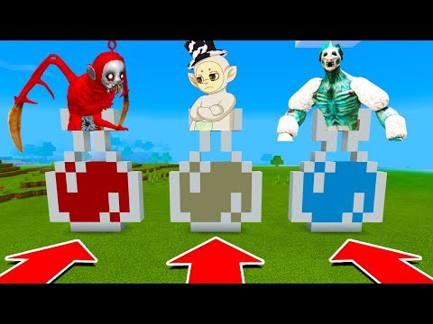 DO NOT CHOOSE THE WRONG POTION IN Minecraft PE (Po, White, & Yeti Slendytubbies)