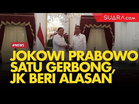 Jokowi dan Prabowo Kini Satu Gerbong, JK Beri Alasan