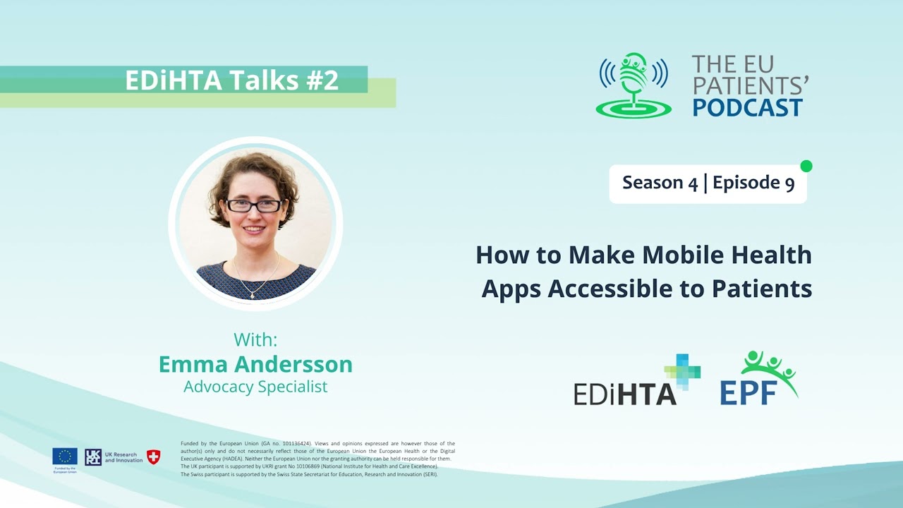 EDiHTA Talks #2: How to Make Mobile Health Apps Accessible to Patients with Emma Andersson