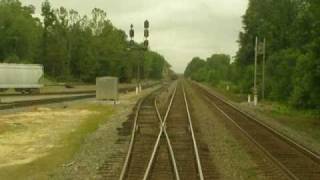 preview picture of video 'CSX RF&P Sub DOSWELL Interlocking Southbound Rear View'