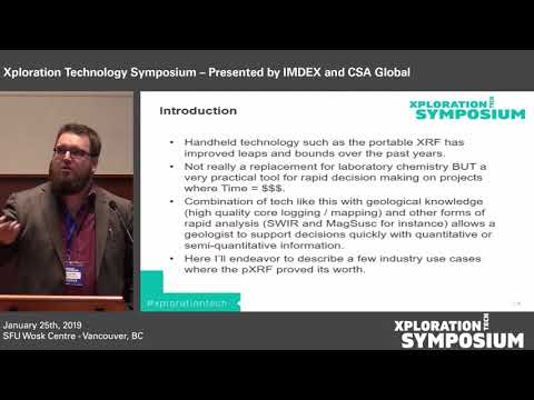 Portable XRF industry applications: Case studies - McLean Trott - #xplorationtech