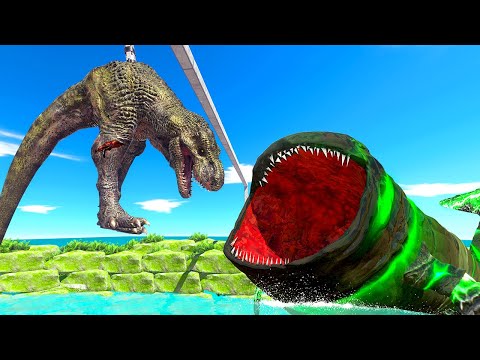 Feeding BLOOP Different Dinosaurs - Animal Revolt Battle Simulator