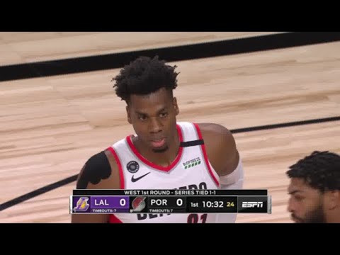 Hassan Whiteside Full Play | Lakers vs Blazers 2019-20 Playoffs Game 3 | Smart Highlights