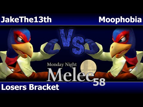 MNM 58 Melee - JakeThe13th (Falco) vs Moophobia (Falco) - Losers Bracket